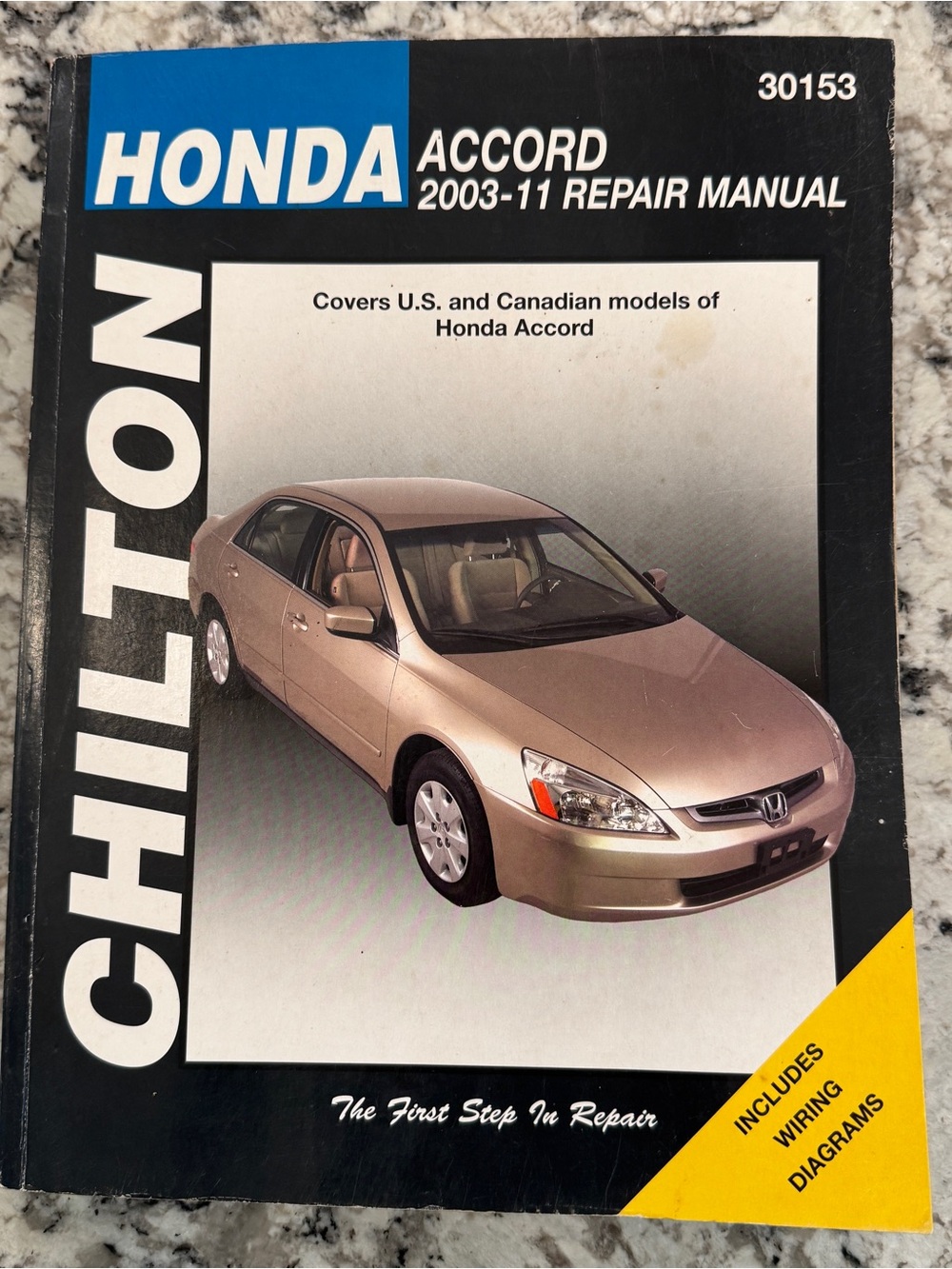 Chilton Total Car Care Repair Manual for Honda Accord models 2003-2011